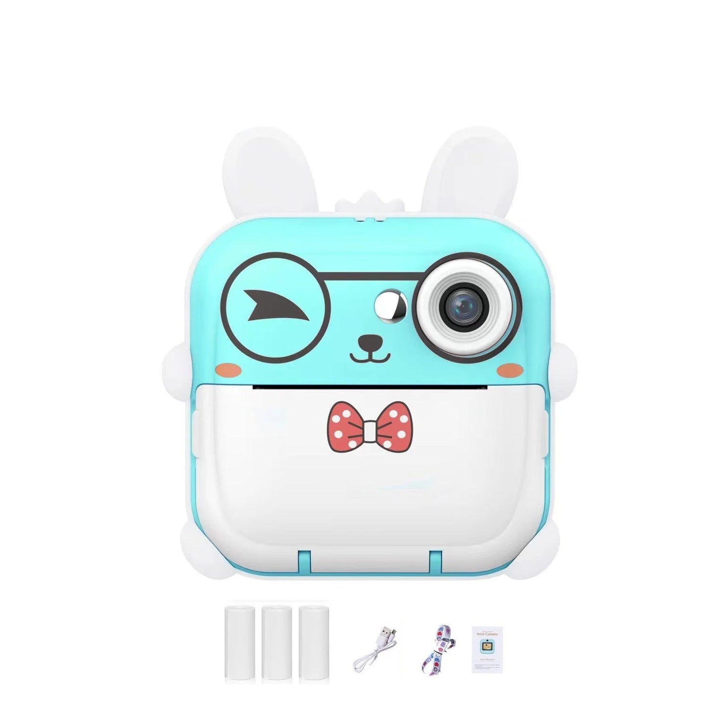 Children 1080P HD Digital Camera  Mini Thermal Printer Photography Instant Print Photo HD Digital Video Cameras Portable Toy