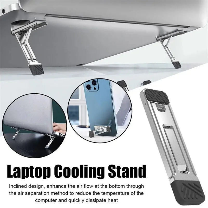 Laptop Stand for Computer Keyboard Holder Mini Portable Legs Laptop Stands for Macbook Huawei Xiaomi Notebook Zinc Alloy Support