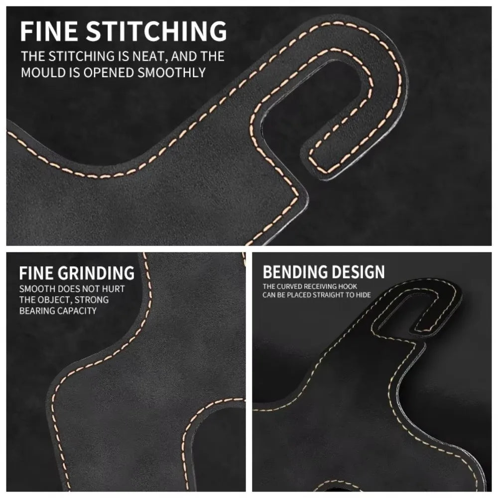 2 in 1 Car Back Seats Hook Storage Organizer Double Hook Car Headrest Hooks Strong Load-Bearing Hanging Auto Rear Seats Hanger