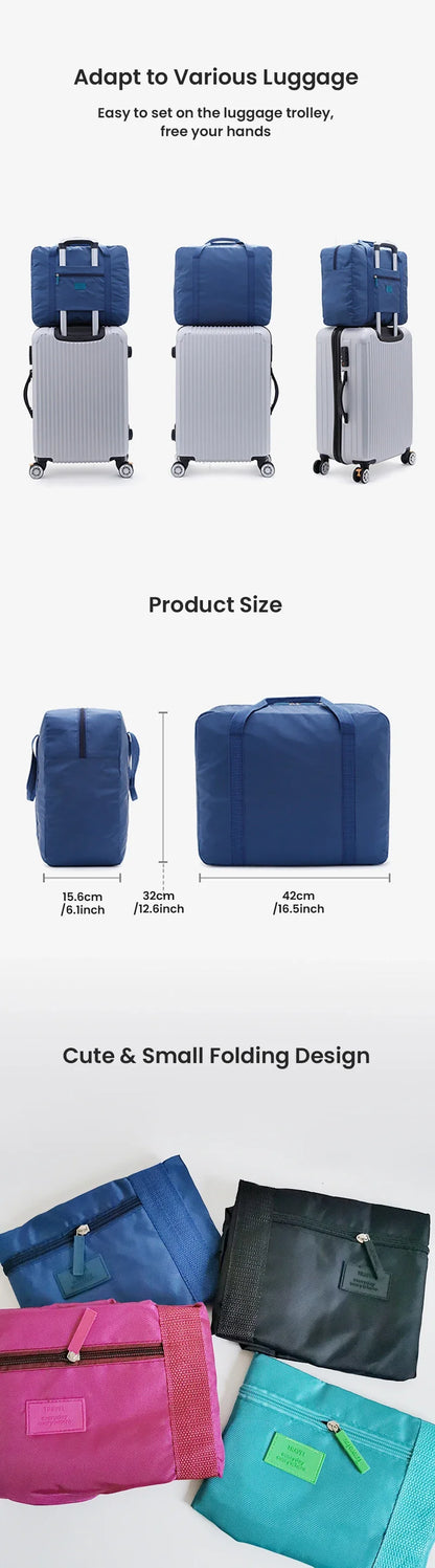 Foldable Travel Bag Lightweight Traveling Duffel Bag for Women Men Tote Bag Carry on Luggage Bags Weekender Overnight Bags