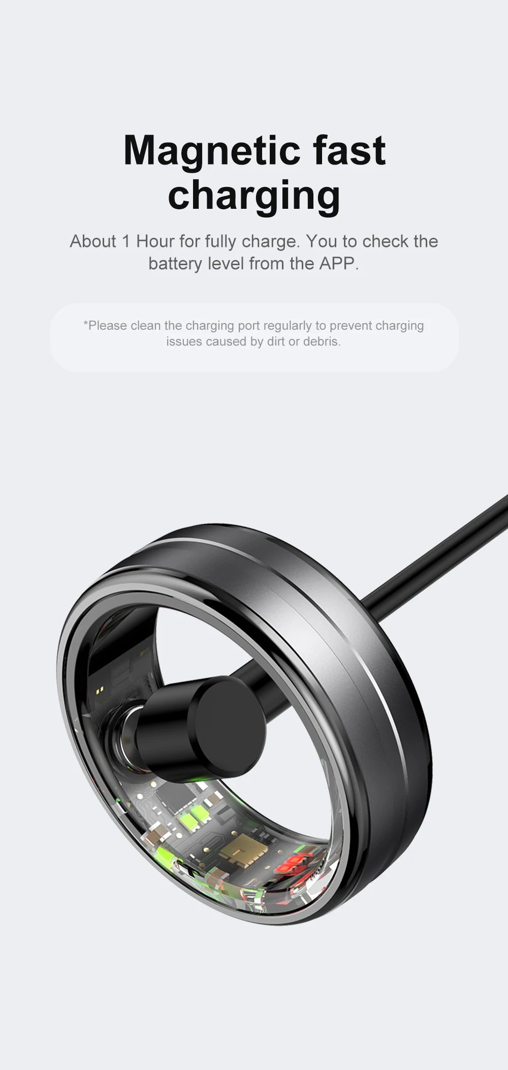 Smart Ring R06 Men Women Health Monitor IP68 5ATM Waterproof Smartring Fitness Tracker Man Smart Rings Multiple Sport Modes