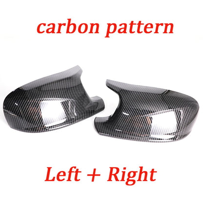 M Style Look Rearview Mirror Cover Cap Carbon Fiber Look Black for BMW  X3 F25 X1 E84 Pre-LCI 2010 2011 2012 2013 Case