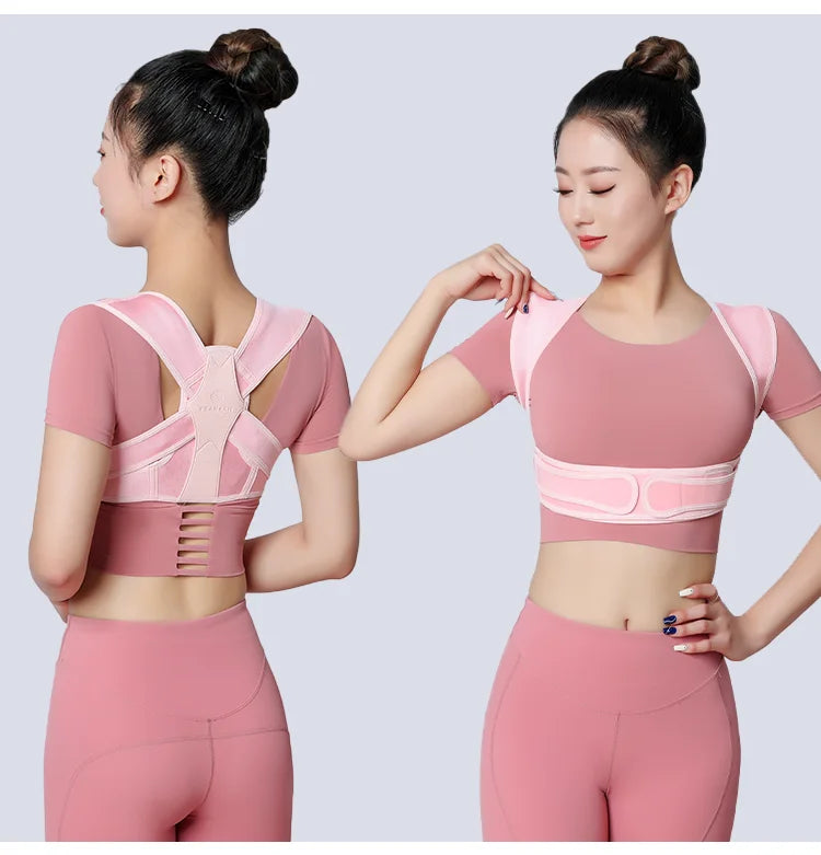 Posture Corrector for Women and Men Adjustable Upper Back Brace Shoulder Lumbar Support Belt Corset Posture Correction