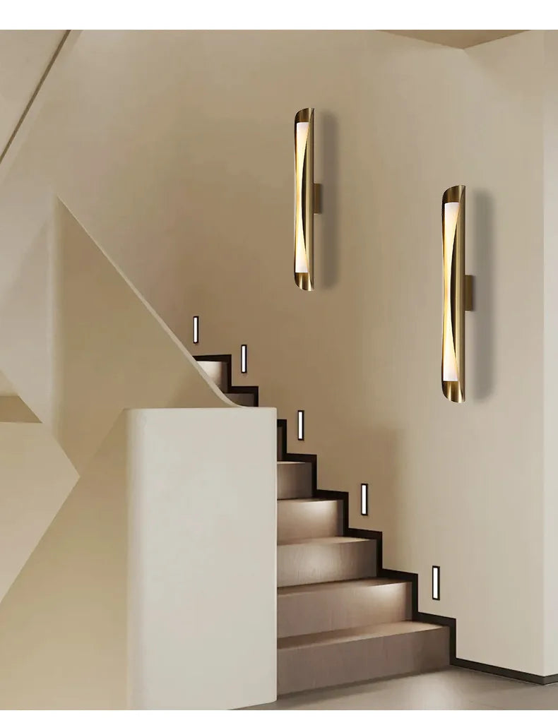 Light Luxury Strip Simple Personality Background Wall Lamps Delicate Soft Atmosphere Light Bedroom Light Bedside Lights