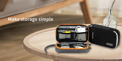 Travel Essentials Cable Organizer Bag - Small Charging Cord Storage, Charger, Cables, Cord Storage and Accessory Bag
