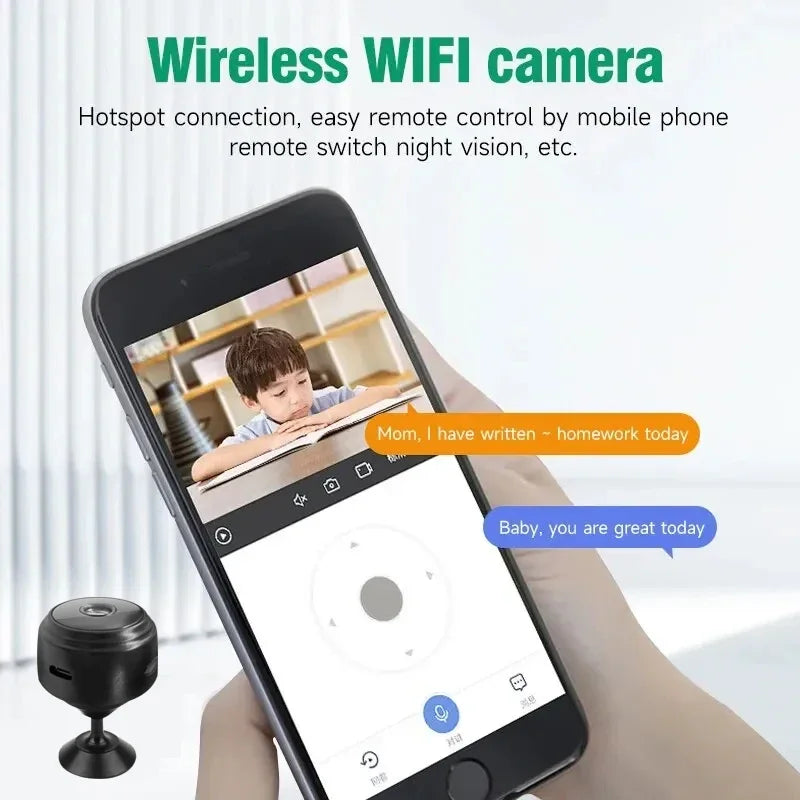Wireless Home Safety Surveillance System with A9 HD Smart Cameras Sensor Camcorder for Web Video Monitoring Ensuring Security
