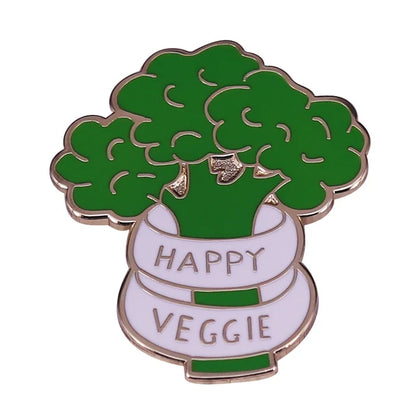 Vegan Interesting vegetarianism Enamel Pins Vegan off the meat Metal Brooch Badge Fashion Jewellery Backpack Accessory Gifts
