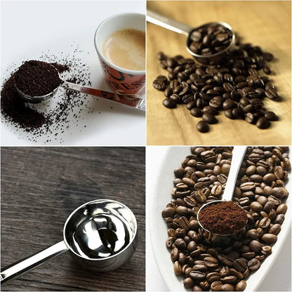 15/30ml Stainless Steel Measuring Spoon Powder Pressing Spoon Coffee Spoon with Scale Household Seasoning Spoon Measuring Spoon