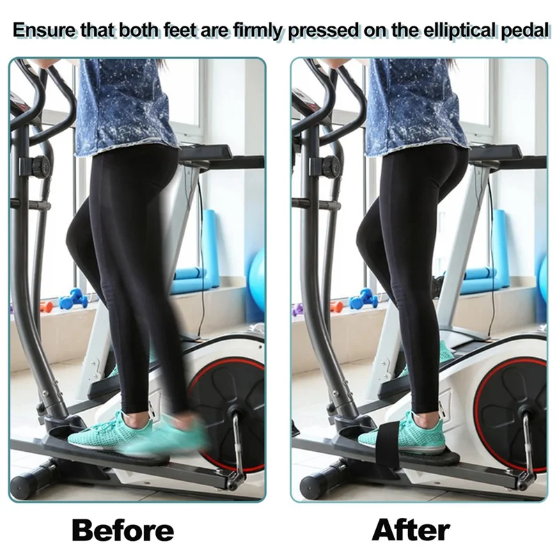 Y67A-Elliptical Leg Exercise Machine Pedal Belt Adjustable Elliptical Training Balance Exercise Station Belt