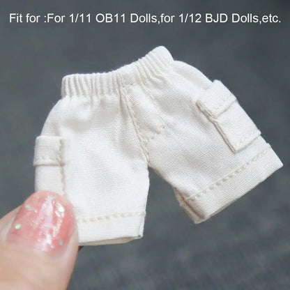 Fashion Doll Accessories For 1/11OB11 Dolls Dolls Wear Shorts Doll Clothes Doll Pocket Shorts Doll Jeans Shorts