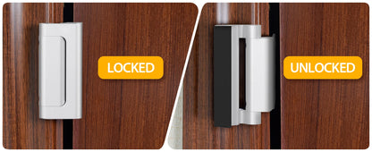 New Home Security Door Lock Aluminum Alloy Anti-theft Door Lock Childproof Door Reinforcement Lock with 3 Inch Stop