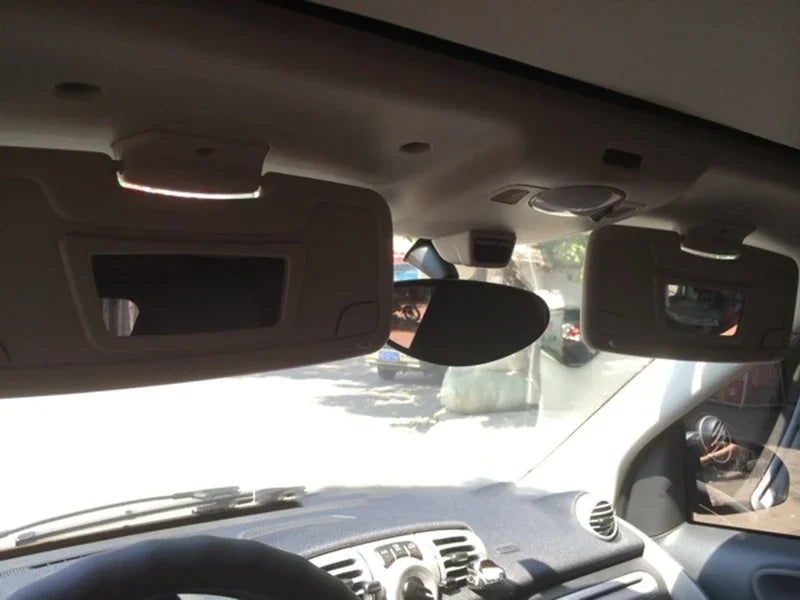 Car Makeup Mirror Portable Auto Sun-Shading Visor HD Mirrors Car Interior Mirror For Smart Fortwo 451 2009-2014 Car-styling