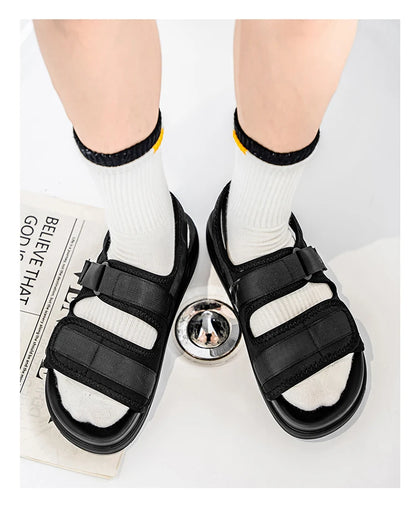 Sandals for men summer breathable cooldown men's outdoor sports leisure soft sole anti slip water wading outdoor beach shoes