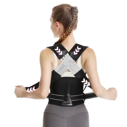 Posture Back Brace Adjustable Back Support Strap to Men and Women Prevent Spinal Distortion and Hunchback Suitable for Gym Body