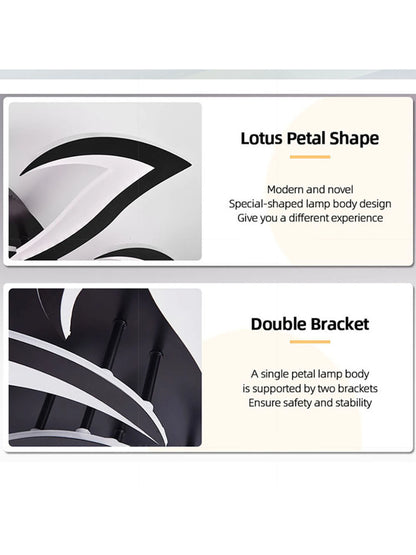 Modern Led Ceiling Light With Creative Petal Design For Decorating Living Rooms Bedrooms Entrances Corridors Balconies Lighting