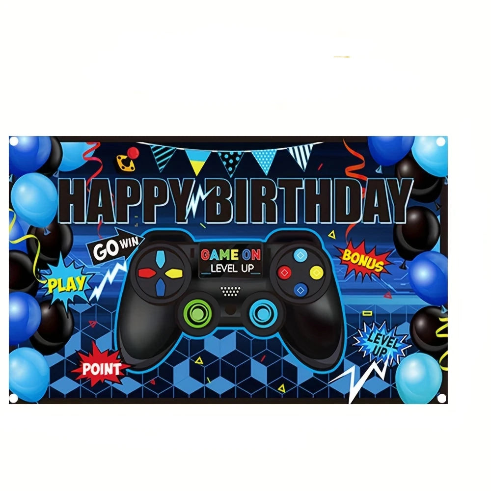 Video Game Background Party Game Themed Party props Video game Party Wall decoration supplies Party decoration supplies