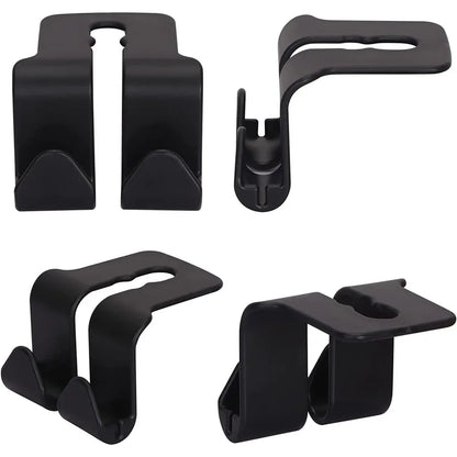 Upgrade Double Head Hooks Car Rear Seat Hanging Holder Interior Hook Organizer Back Seats Headrest Hanger Hook Car Accessories