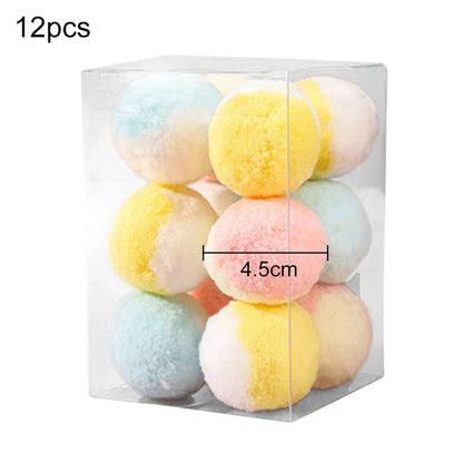 Interactive Wool Felt Ball Toys for Cats Kittens Funny Adorable Colorful Toy Soft Felted Fabric Balls Unique for Cat Dog Playing