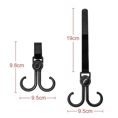 Hooks for Stroller Car Shopping Cart Hooks Baby Stroller Accessories Rotate 360 Degree Hook Pram Organizer Bag Hanger