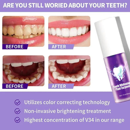 V34 Toothpaste 5D Teeth Oral Hygiene Cleaning Teeth Fresh Breath Teeth Care New