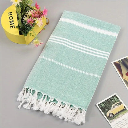 100X180cm Turkish Beach Towel Oversized Sand Free Tassel Quick Dry Swim Extra Large Light Travel for Adults Gifts Accessories ﻿