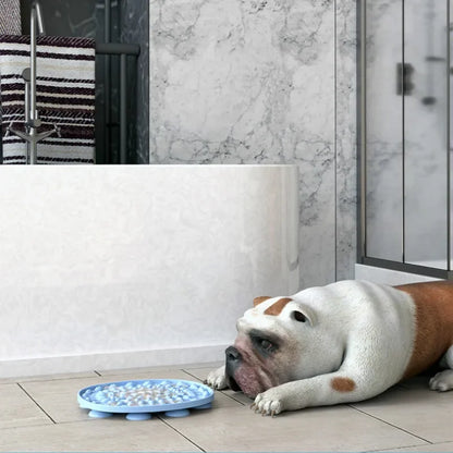 Dog Silicone Lick Mat, Slow Food Plate, Bathing Distraction, Sucker, Food Training Pet Feeder Supplies for Dogs