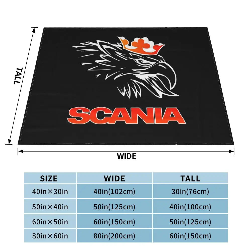Sweden Saabs Scanias Blankets Fleece Winter Portable Lightweight Thin Throw Blanket for Bedding Travel Bedspread