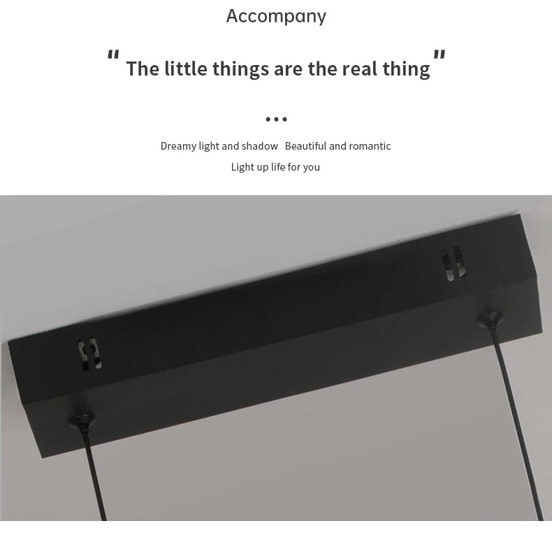 Modern Chandeliers Aluminum Dining Room LED Pendant Lamps Home Décor Bedroom Study Living RoomLighting Fixtures