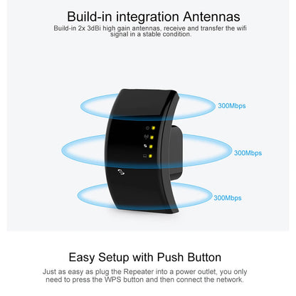 Wireless Signal Booster Wifi Extender Small Network Repeater Ap Broadband Home Router Signal Amplification Extension