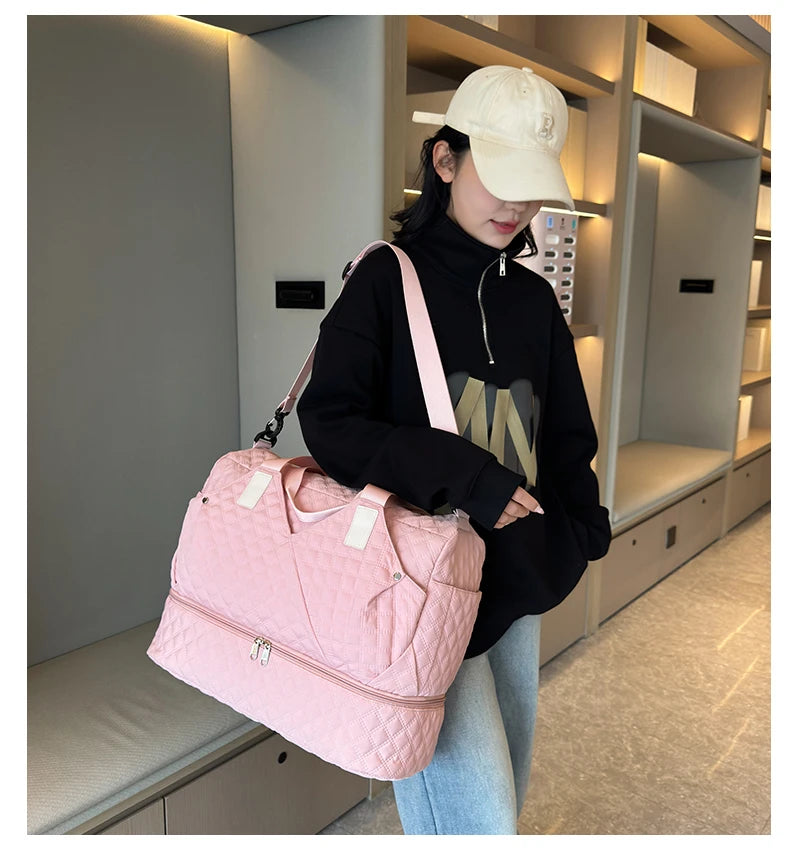 Large Capacity Travel Bags Luggage Organizer Bag Handbag Waterproof Portable Foldable Travel Clothes Storage Bag Shoulder Bags