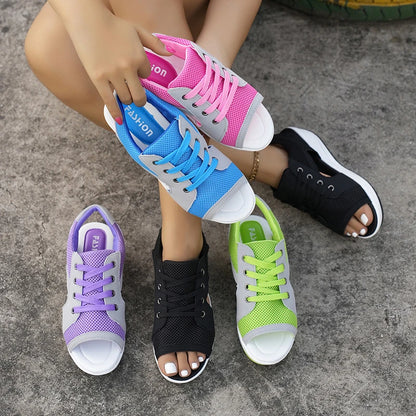 Women Sandals New Lady Platform Chunky Sandals Comfortable Women's Sandals Open Toe Casual Summer Sports Shoes Plus Size 43