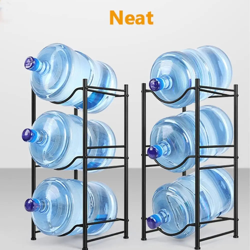 5 Gallon Water Bottle Jug Holder 3 Tier Heavy Duty Water Cooler Jug Storage Rack Detachable Gallon Water Jug Bottle Organizer