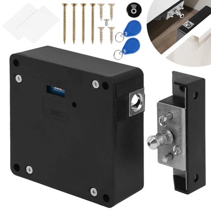 Hidden Electronic Cabinet Lock Programmable DIY Rfid Security File Drawers Knit Protecting Privacy and Security Battery Operated