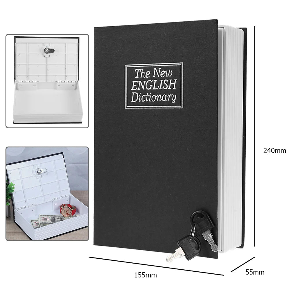 Combination Key Cabinet 20 Key Hooks Key Box Wall Mounted with Key/Code Lock Key Storage Lock Box Key Cabinet Security Lock Box