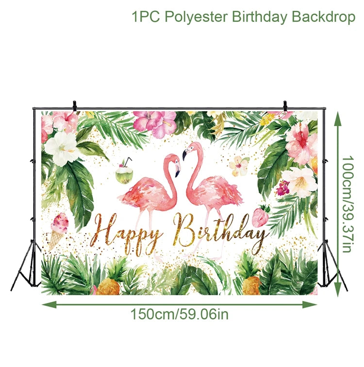 Hawaii Party Luau Flamingo Party Pink Flamingos Decor Pineapple Summer Wedding Party Birthday Girl Hawaiian Party Decor Tropical