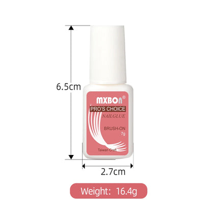 7g Fast-dry Nail Glue Super Strong Adhesive False Nail Glue With Brush Acrylic Nail Tips Rhinestones Sticky Nail Art Bond Glue