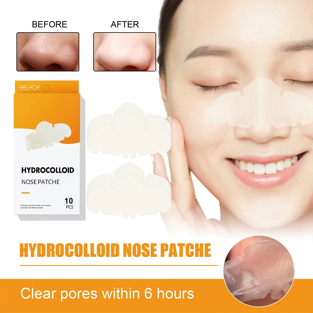 10 Pieces Nose Patch Hydrocolloid Skin Pimple Patches Blackheads Pad