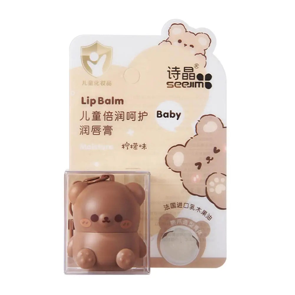 Children Fruity Lip Balm Cute Little Bear Lip Balm For Baby Moisturizing Anti-Dry Anti Crack Lipbalm Lip Care