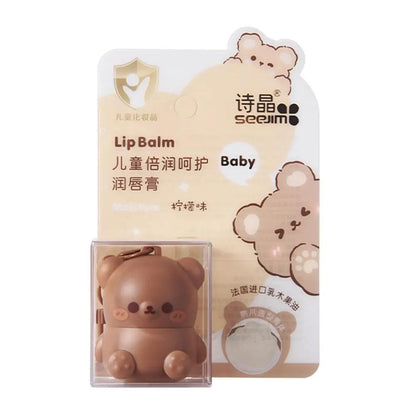 Children Fruity Lip Balm Cute Little Bear Lip Balm For Baby Moisturizing Anti-Dry Anti Crack Lipbalm Lip Care