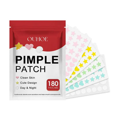 180PCS Acne Pimple Patches Colorful Breathable Acne Removal Absorb Secretions Anti Infection Originality Concealer Makeup Tool