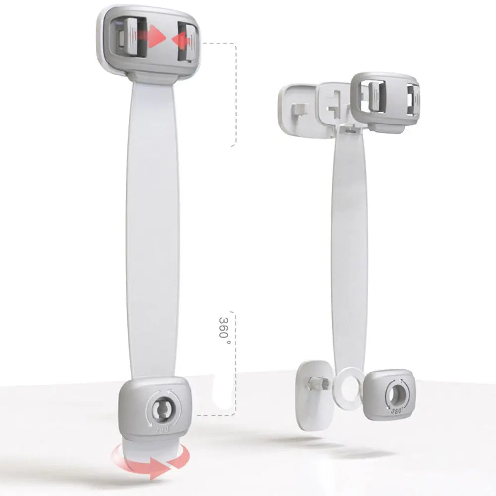 ABS Children Closet Cabinet Drawer Box Wardrobe Fridge Child Safety Lock Protection Baby Cabinet Lock Anti-Clip Hand