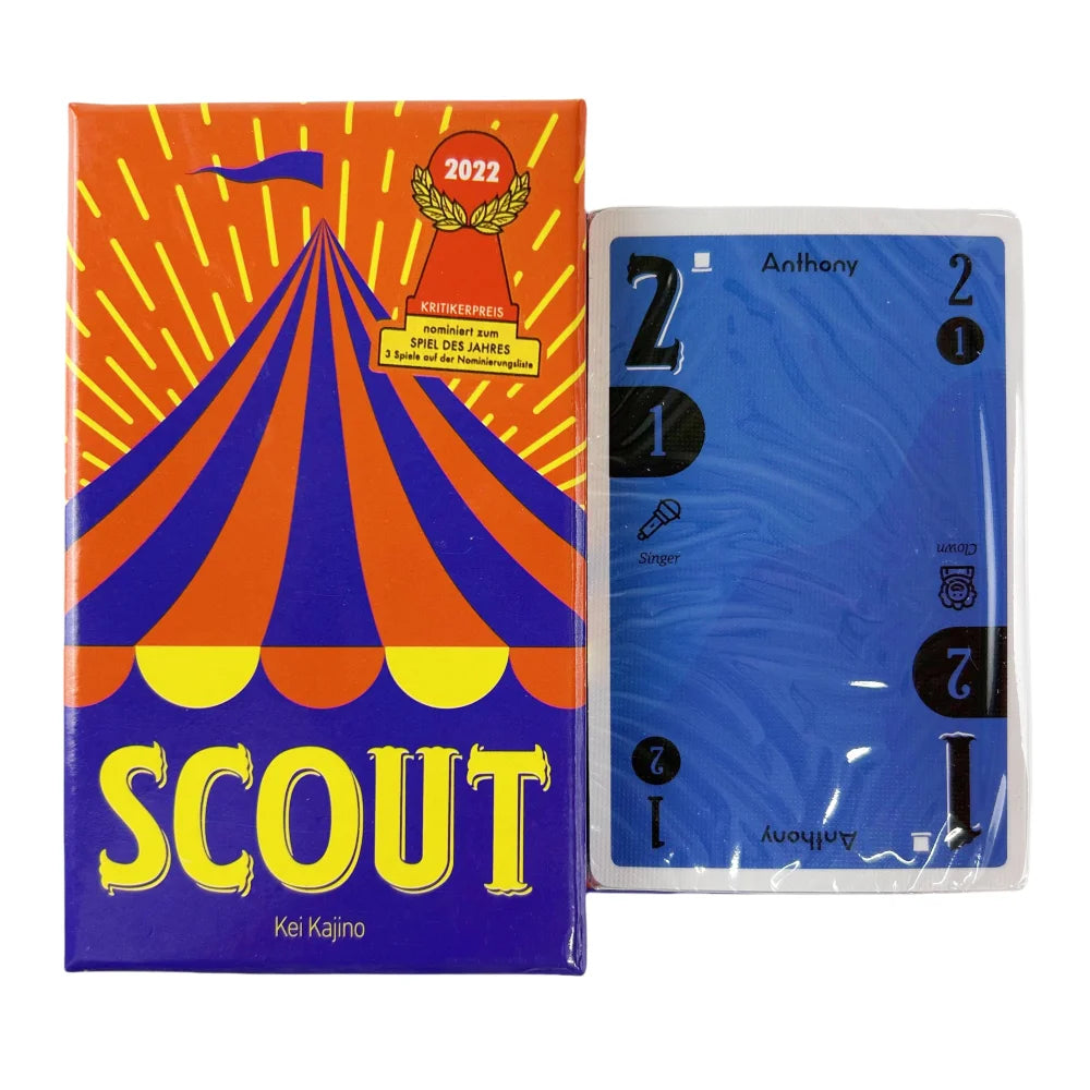 Scout Card Game Circus Scout Board Game 2-5 People Poker Card Deck For Party