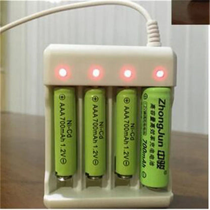 New high-speed USB 3/4 slot fast rechargeable battery charger short circuit protection AAA and AA rechargeable battery station