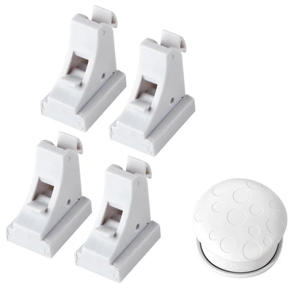 Magnetic Baby Safety Lock Self-adhesive Drawer Cabinet Door Invisible Induction Magnetic Limiter Baby Protection Cabinet Lock