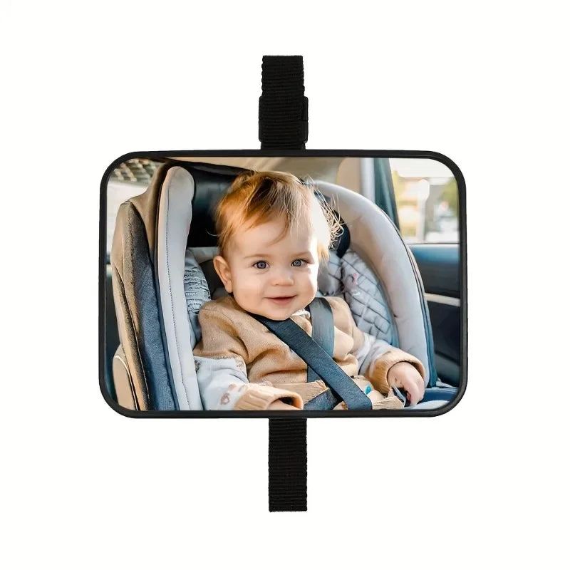 Baby Car Mirror, Safety Car Seat Mirror for Rear Facing Infant with Wide Crystal Clear View, Shatterproof, 360° Rotation