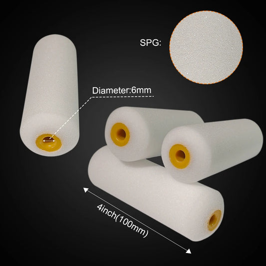 One-key disassembly 4" high-density mini foam roller set, easy to disassemble without getting hands dirty.
