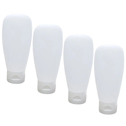 4Pcs 100ml Portable Leak Proof Storage Bottles Set Refillable Travel Makeup Dispensers Eco Friendly Mini Sanitizing Gel