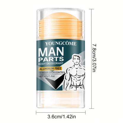 Men's Deodorizer Stick with 72 Hour Odor Control Removing Odor Increasing Favorability Refreshing Aroma Skincare Products