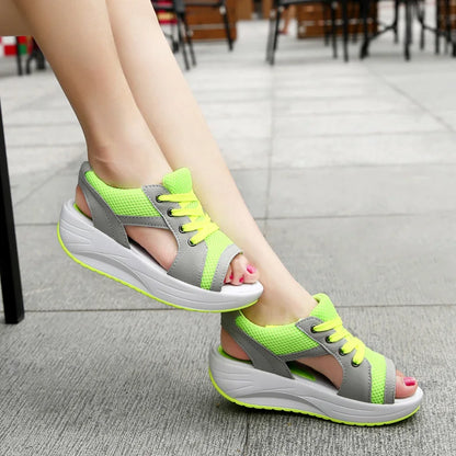Women Sandals 2023 New Lady Platform Chunky Sandals Comfortable Women's Sandals Open Toe Casual Summer Sports Shoes