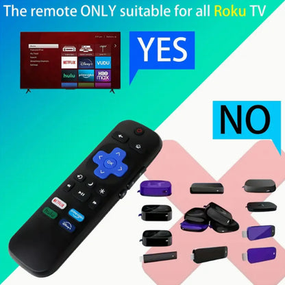 New Replacement Remote Control Fit for All Roku TV, Compatible for TCL Roku/Hisense Roku/Onn Roku/Aparatos/Insignia Roku/HITACHI